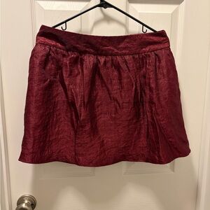 Charlotte Russe Burgundy Mini Skirt